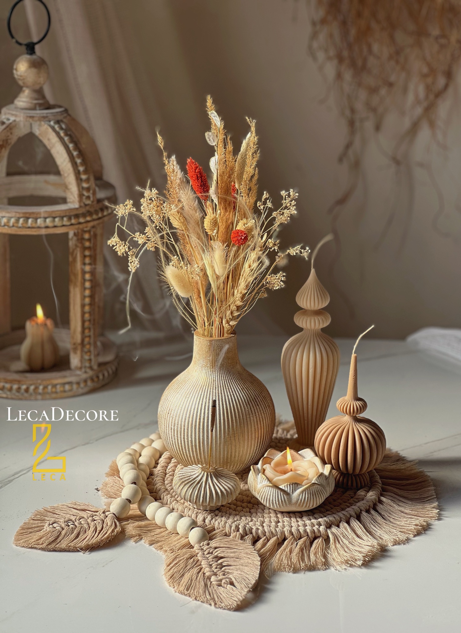 ست کامل/LECA/با دو مدل زیری شیری طلایی و نسکافه ای/S30