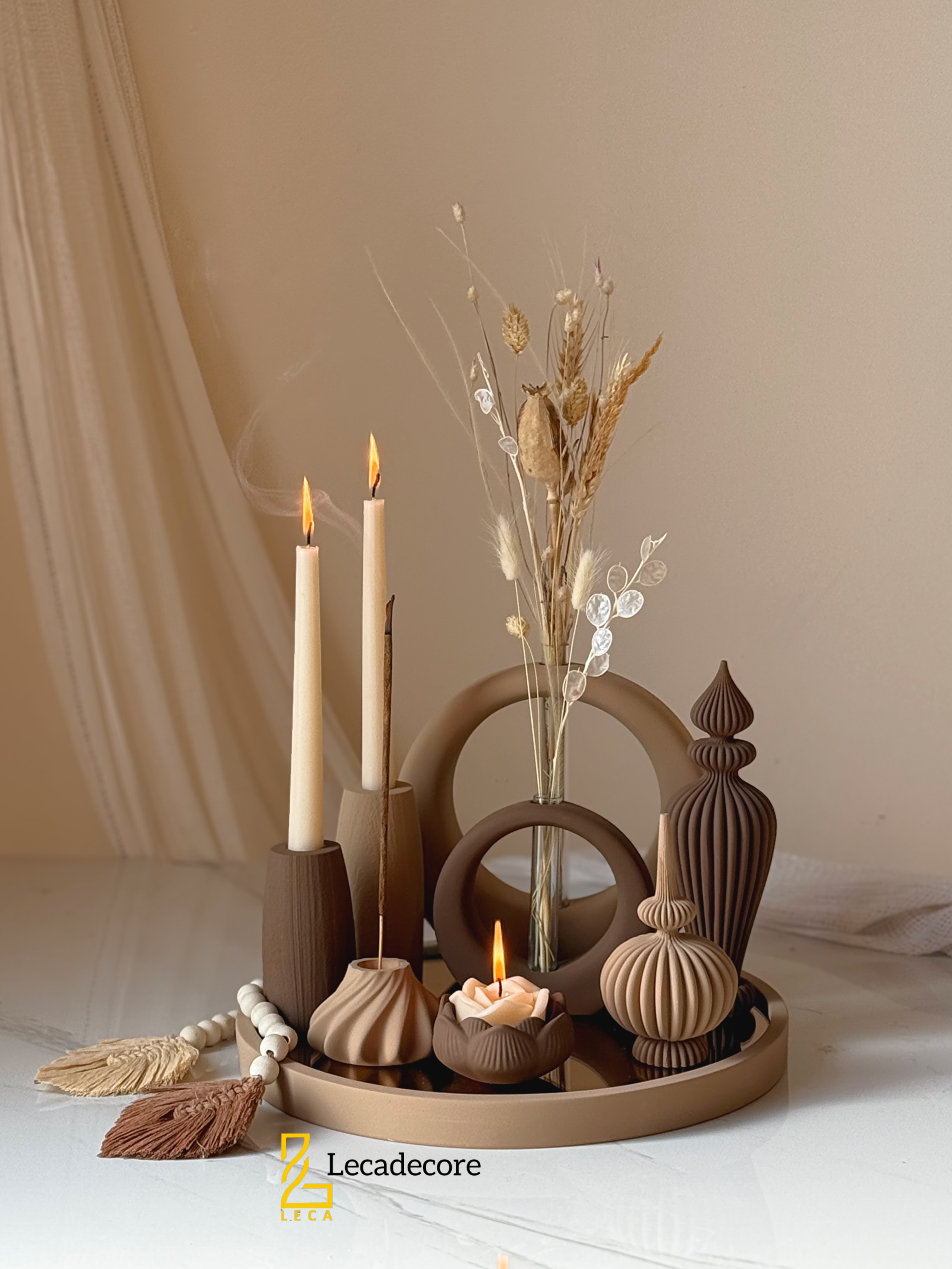 ست دکوری نسکافه ای شکلاتی